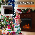 1400W 32 Inches Electric Fireplace with Mantel - Tangkula