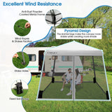 Tangkula 10x10 Ft Pop Up Canopy with Netting