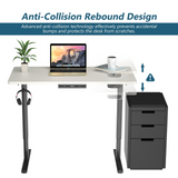 Tangkula Dual-Motor Electric Standing Desk Frame, Width & Height Adjustable Stand up Desk Base