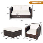 5 Pieces Patio Furniture Set - Tangkula