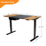 Tangkula 55"x 28" Height Adjustable Electric Standing Desk, Sit Stand Desk, Stand up Computer Workstation w/USB Charging Port
