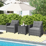Tangkula 3 Pieces Patio Furniture Set