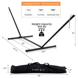 Tangkula 12.5 ft Hammock Stand Only, 2 Person Heavy Duty Steel Hammock Frame with 2 Hanging Chains
