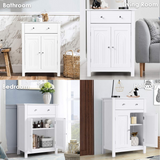 Tangkula Bathroom Storage Cabinet, Free Standing Bathroom Cabinet with Large Drawer