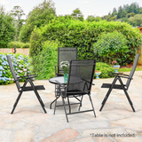 Tangkula Set of 2 Patio Foldable Dining Chairs