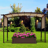 Tangkula 17x7 Ft Universal Pergola Replacement Canopy, Outdoor Canopy Shade Cover