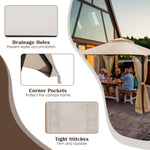 10x12 Ft Gazebo Replacement Canopy Top - Tangkula