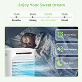 Evaporative Air Cooler, Portable Cooling Fan & Humidifier with Remote