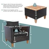 Tangkula 3-Piece Patio Furniture Set
