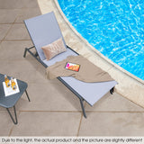 Tangkula Outdoor Adjustable Chaise Lounge Chair