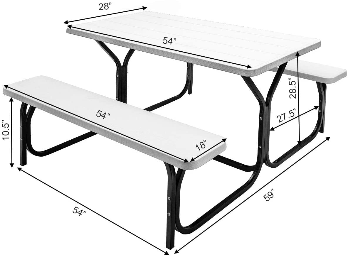 Picnic Table Bench Set - Tangkula