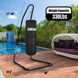 Hammock Stand,  360-Degree Rotation, Ideal for Backyard, Bedroom