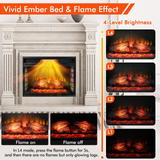Tangkula 26 Inch 1500W Infrared Quartz Electric Fireplace Insert