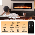 50 Inches Electric Fireplace Insert - Tangkula