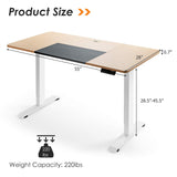 Tangkula 55 x 28 Inches Electric Standing Desk
