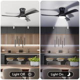 Tangkula 52 Inches Ceiling Fan with LED Light and Remote Control