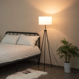 Tangkula 60.5" Metal Tripod Floor Lamp, Contemporary Minimalist Standing Floor Light with Iron Legs