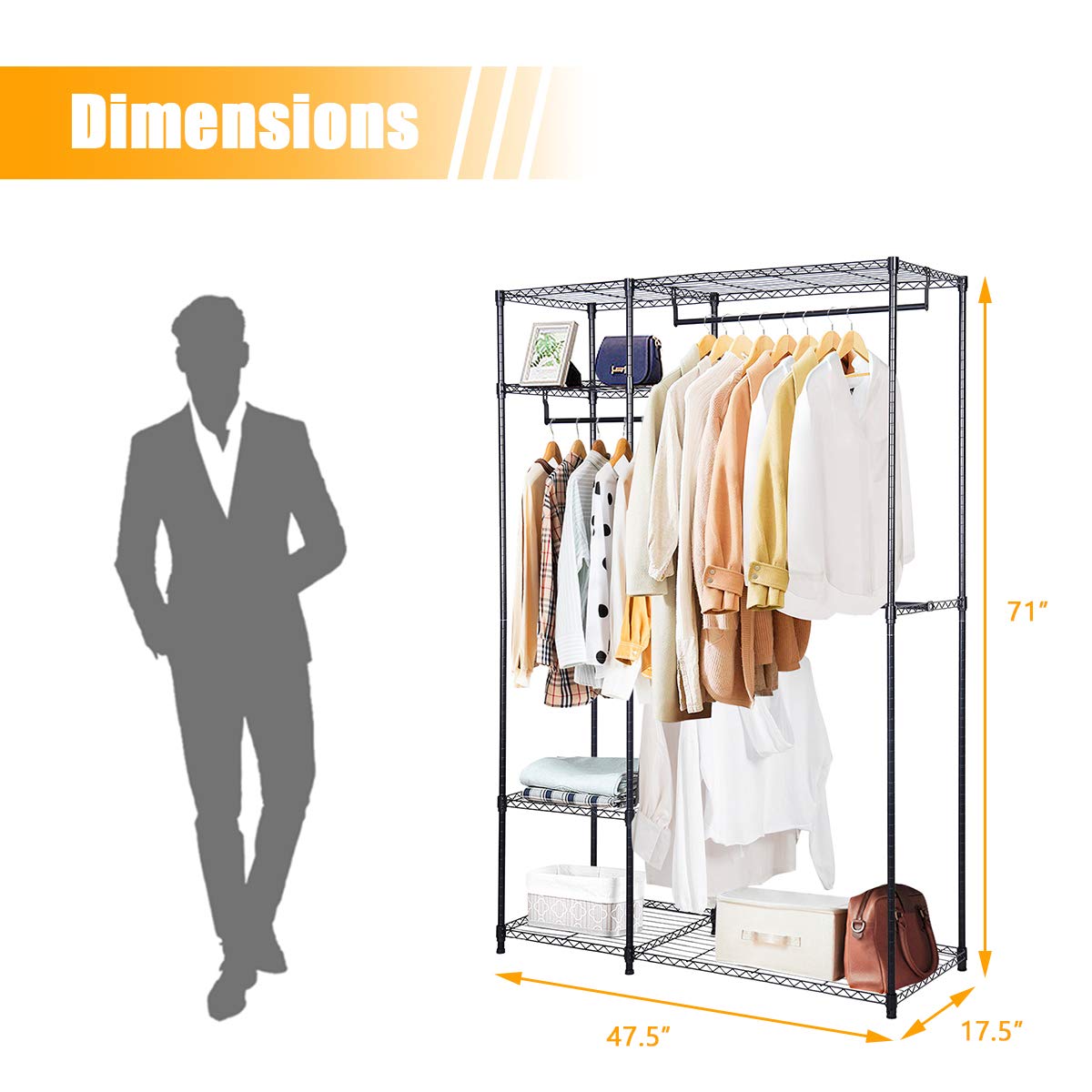 Tangkula heavy duty metal garment rack new arrivals