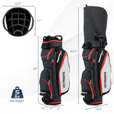 9.5" Golf Cart Bag - Tangkula