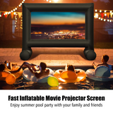 Tangkula 14-20FT Inflatable Indoor and Outdoor Movie Projector Screen