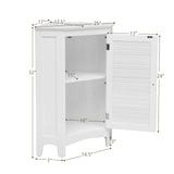 Tangkula Corner Bathroom Cabinet with Single Shutter Door