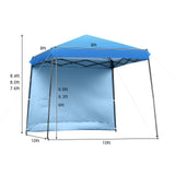 10x10 ft Pop up Canopy Tent, One Person Set-up Instant Shelter with Central Lock