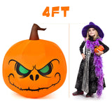 4 Ft Halloween Inflatable Pumpkin with Build-in LED Lights & Blower