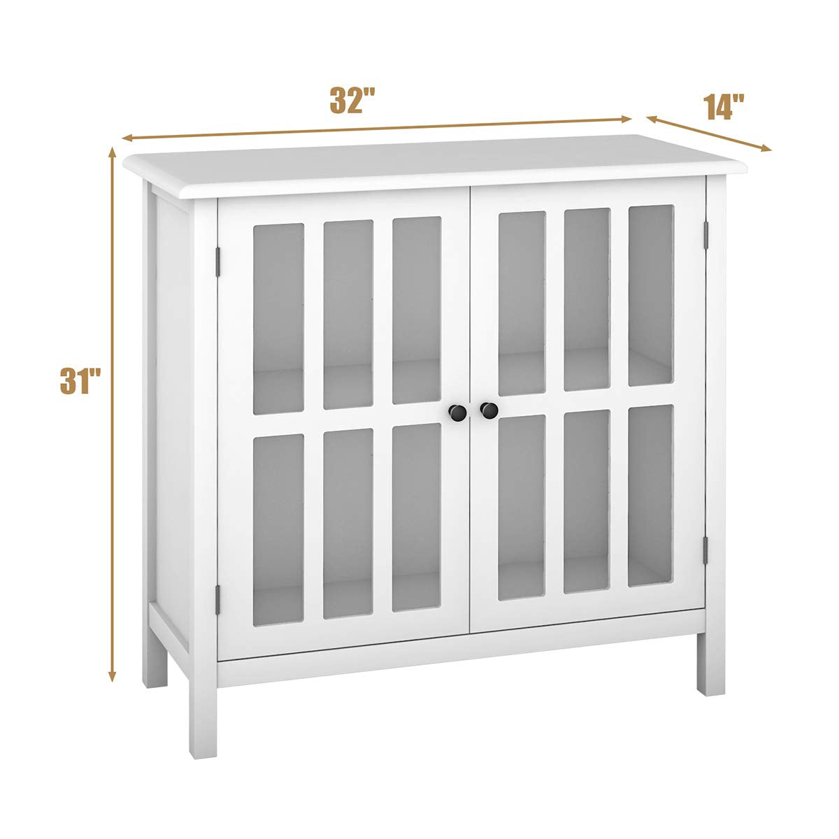 Sideboard Buffet Storage Cabinet - Tangkula