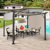 Tangkula 2PCS 16x4 Ft Universal Replacement Canopy for Pergola Structure