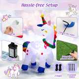 Tangkula 6 FT Christmas Magic Unicorn