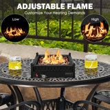 Tangkula Portable Tabletop Propane Fire Pit, Patiojoy 40,000 BTU Table Top Fireplace with Simple Ignition System