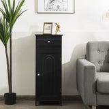 Bathroom Floor Cabinet, Wooden Side Storage Organizer Unit
