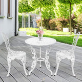 3 Pieces Patio Bistro Set, Outdoor Table and Chairs Furniture