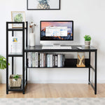 Computer Desk with 4 Shelves - Tangkula