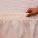 Tangkula Bed Wrap Ruffled Bed Skirt