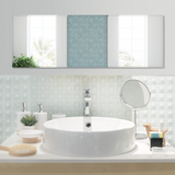 Tangkula Full Length Mirror Wall Mounted , 43 x 15 Inch Rectangle Frameless Mirror w/Beveled Edge, Wall Dressing Mirror