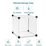 Tangkula Storage Cube Organizer Shelves Space-Saving DIY 8-Cube Closet Cabinet Chests