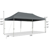 10' x 20' Pop Up Canopy Tent, Easy Set-up Outdoor Tent Commercial Instant Shelter
