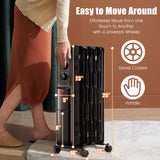 Electric 1500W Oil Filled Radiator Heater, Space Heater Radiator with 3 Heat Settings