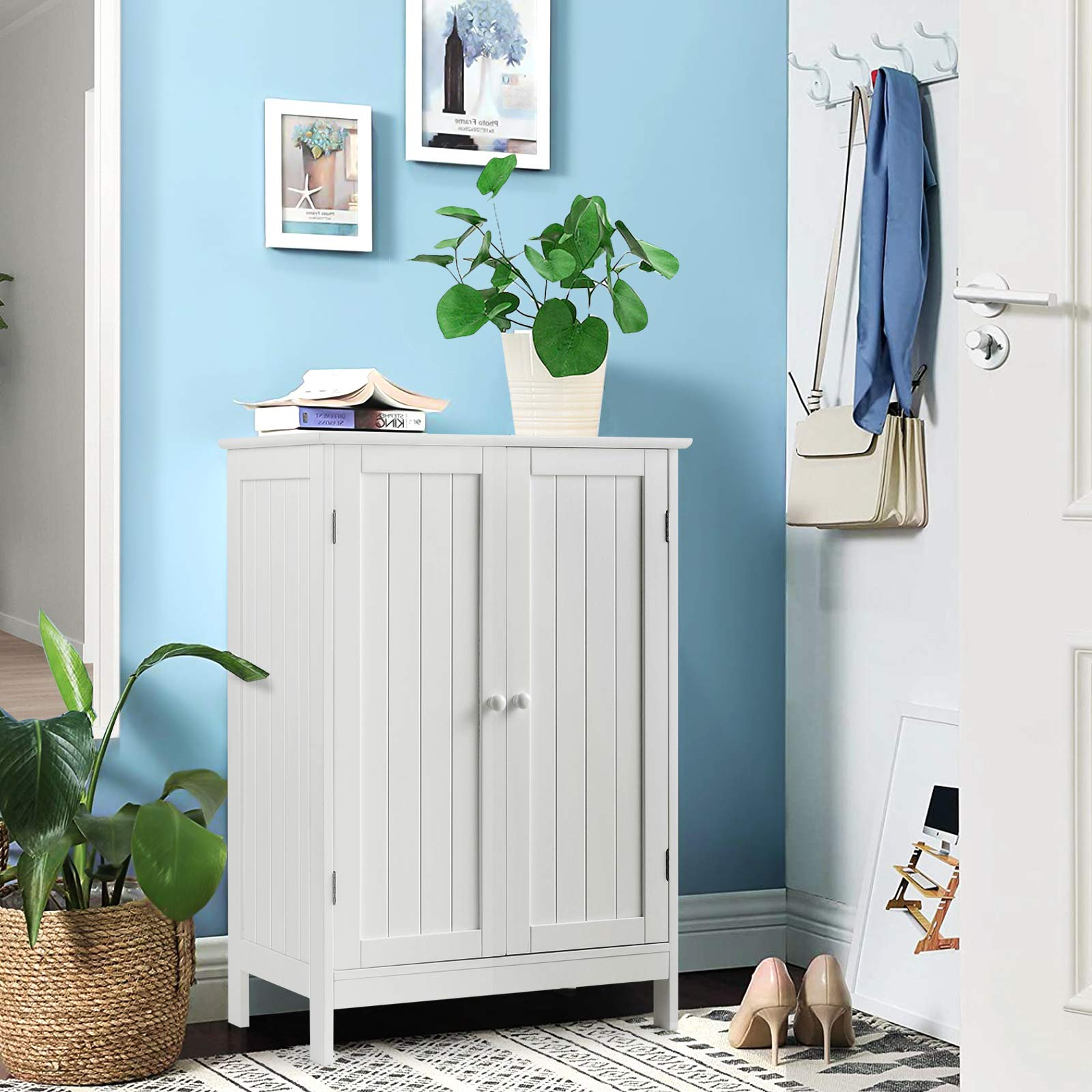 Bathroom Floor Cabinet - Tangkula