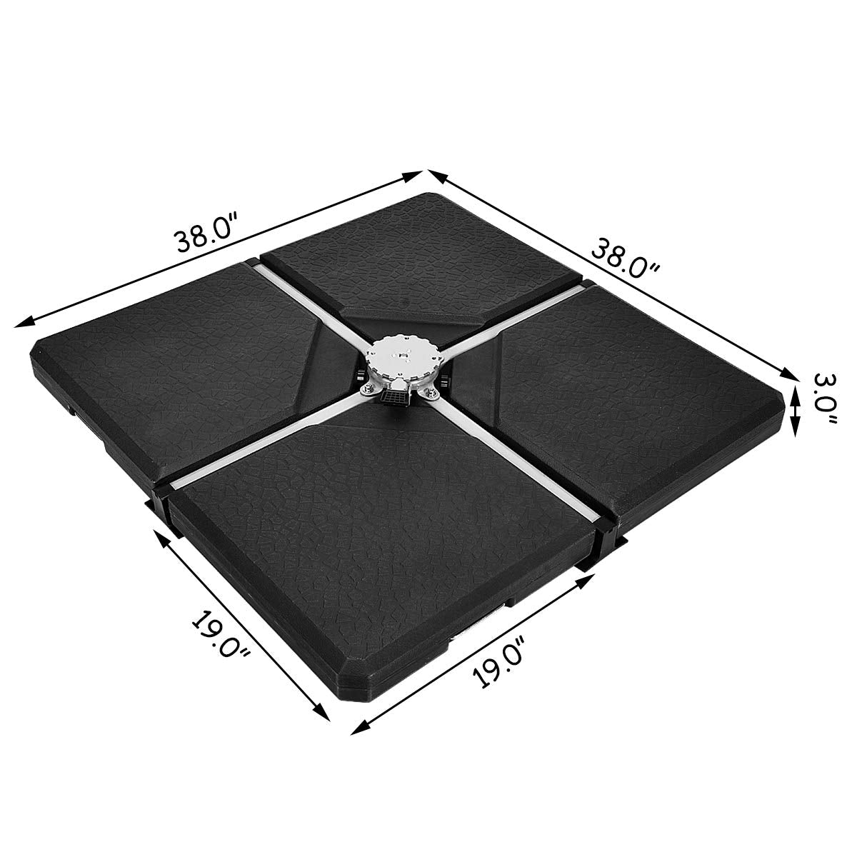 abba patio 4pcs offset umbrella base Tangkula 4PCS Patio Cantilever Offset Umbrella Base Weight Stand, 38" – tangkula