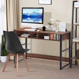 Tangkula Computer Desk with Storage Compartments, Study Writing Desk with Storage
