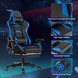 Tangkula Gaming Desk and Chair Set, E-Sport Gamer Desk & Racing Chair Set