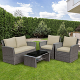 Tangkula 4 Pieces Patio Furniture Set