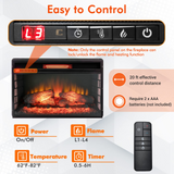 Tangkula 26 Inch 1500W Infrared Quartz Electric Fireplace Insert