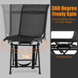 Tangkula 360-degree Swivel Blind Chair, Foldable Free Rotation Hunting Chair, Chair for Camping, Hunting, Fishing