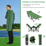 Tangkula Foldable Camping Cot, Portable Sleeping Cot with Carrying Bag