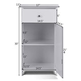 Tangkula Bathroom Floor Storage Cabinet