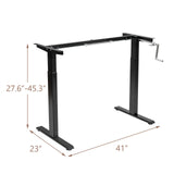 Hand Crank Stand Up Desk Frame - Tangkula