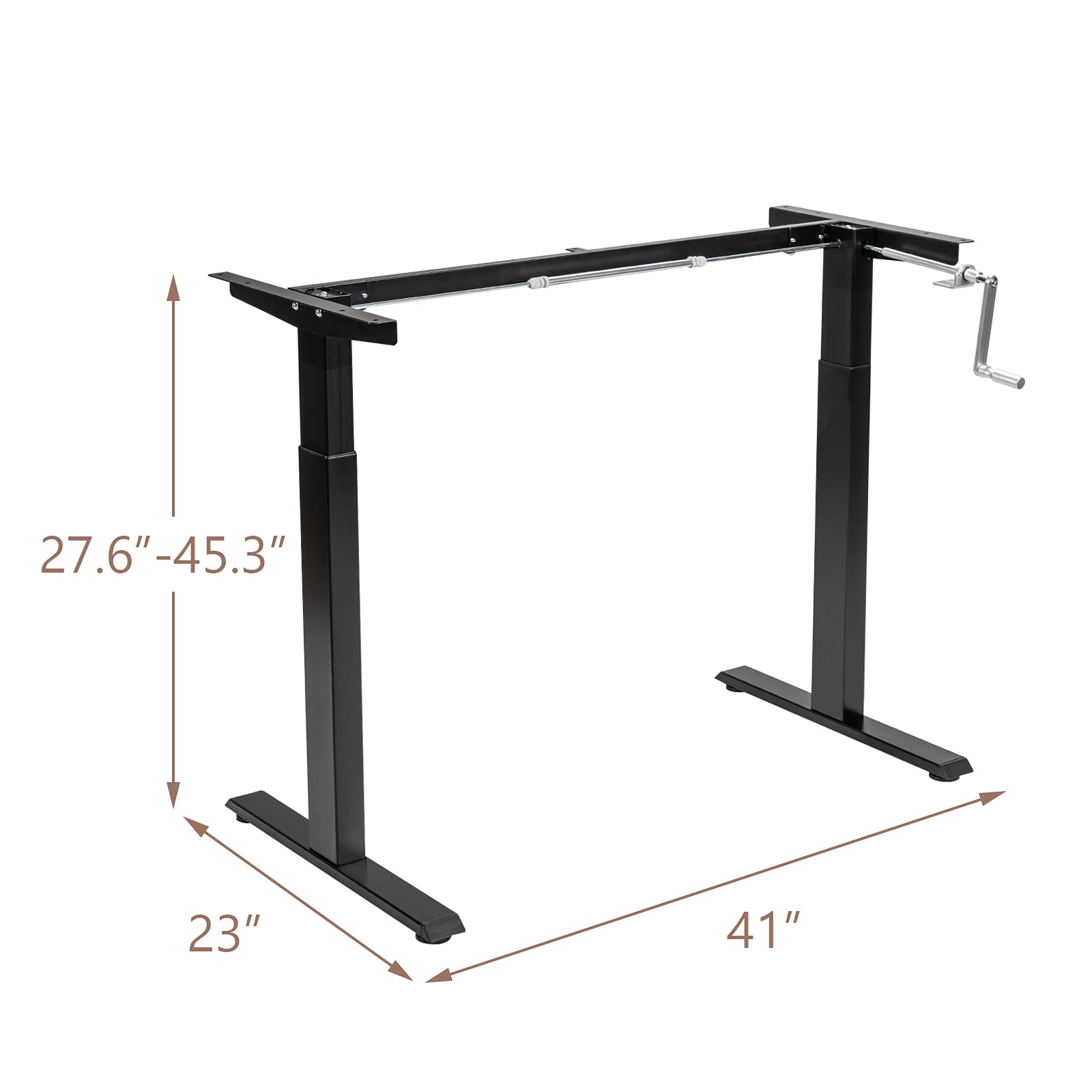 Hand Crank Stand Up Desk Frame - Tangkula